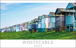 PKT546 - Whitstable Beach Huts Postcard (1 unit = 25 PCs)