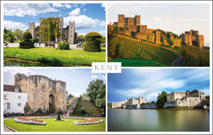 PKT559 - Castles of Kent Postcard (Hever, Dover, Tonbridge and Leeds) (1 unit = 25 PCs)