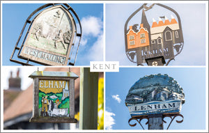 PKT562 - Village Signs Kent Postcard (1 unit = 25 PCs)