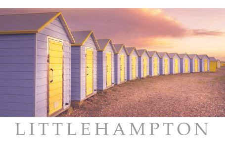 PSX569 - Beach Huts at Littlehampton PC (25 pcs)