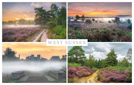 PSX577 - West Sussex Montage Postcard (25 pcs)