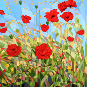 RT161 - Poppies Greeting Card (6 Cards)