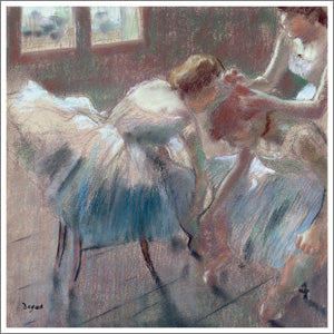 TC201 - Three Dancers (Edgar Degas) Greeting Card (6 Cards)