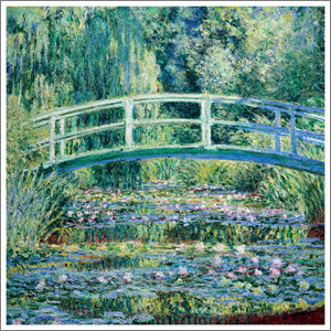 TC202 - Waterlilies and Japanese Bridge (Claude Monet) Greeting Card (6 Cards)