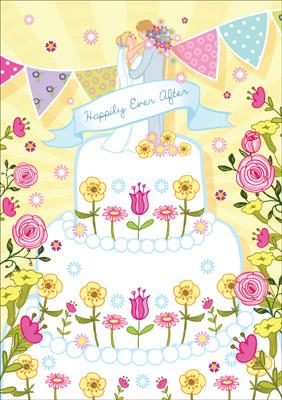 57AS09 - Happily Ever After Wedding Card