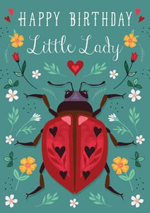 57AS109 - Little Lady Birthday Card