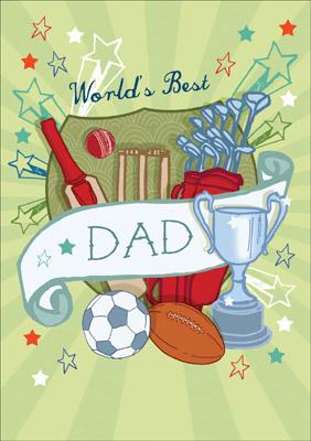 57AS12 - Worlds Best Dad Greeting Card