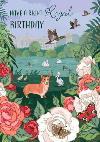 57AS139 - A Right Royal Birthday Greeting Card (6 Cards)