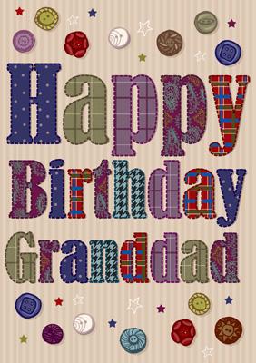 57AS18 - Carte d'anniversaire joyeux anniversaire grand-père