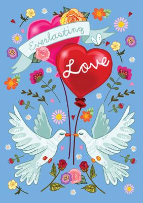 57AS25 - Everlasting Love Doves Greeting Card