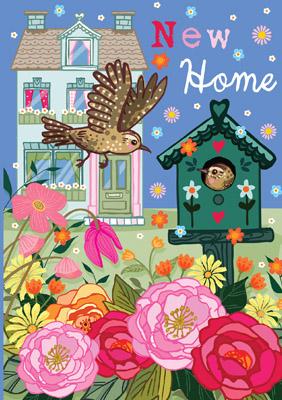 57AS34 - New Home (Bird House) Greeting Card