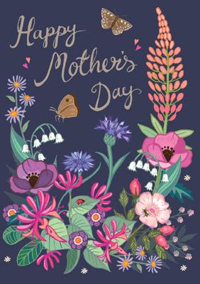 57AS67 - Wild Flowers Mother's Day Card