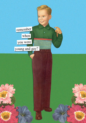 57AT05 - Young and Gay Birthday Card (6 Cards)