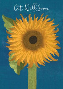 57BB23 - Get Well Soon Sunflower Greeting Card