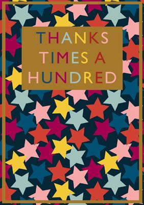 57BBS06 - Thanks Times a Hundred Greeting Card
