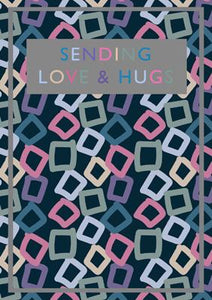 57BBS16 - Sending Love and Hugs Greeting Card