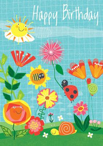 57BW27 - Joyeux anniversaire (Ladybug Life) Carte de vœux