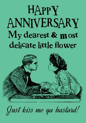 57CL38 - Delicate Little Flower Anniversary Card