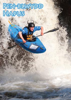 57DG02 - Canoeist and Waterfall Birthday Card (Welsh)
