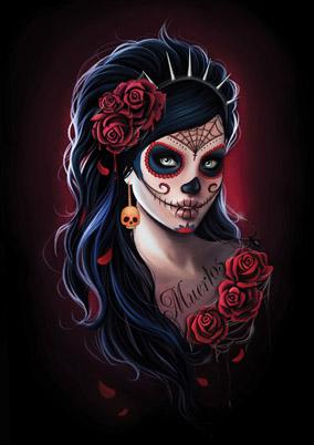 57GT04 - Day of the Dead Greeting Card
