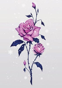 57GT07 - Rose d'hiver Carte de vœux