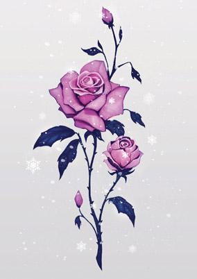 57GT07 - Winter Rose Greeting Card
