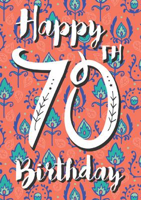 57JN08 - Carte Joyeux 70e anniversaire