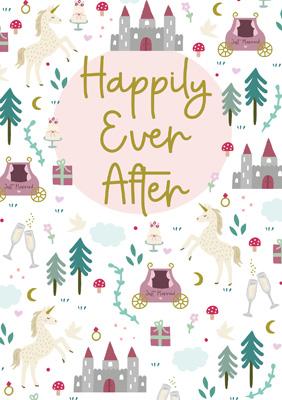 57JS03 - Happily Ever After Wedding Card