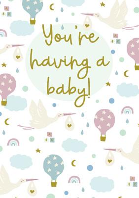 57JS13 - You're Having a Baby Greeting Card