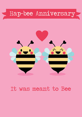 57MG24 - Hap-bee Anniversary Card