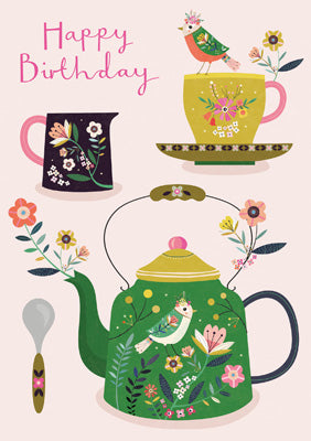 57RW01 - Happy Birthday (Tea) (6 Cards)