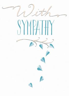57SB17 - With Sympathy (Petals) Greeting Card