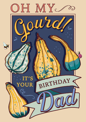 57SS04 - Oh ma gourde ! Carte d'anniversaire (6 cartes)