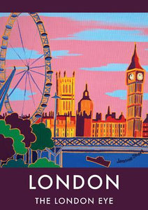 57UK06 - The London Eye Art Card