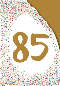AG812 - 85th Birthday (Foil and Die-cut) Greeting Card