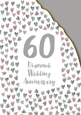 AG817 - Diamond Wedding Anniversary (Foil and Die-Cut) Greeting Card