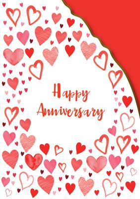 AG824 - Happy Anniversary (Foil and Die Cut) Greeting Card
