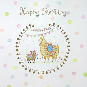 ATG125 - Happy Birthday Llamas Greeting Card