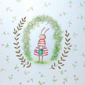 ATG129 - Bunny Gardening Greeting Card