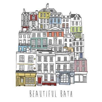 BEA101 - Beautiful Bath Greeting Card