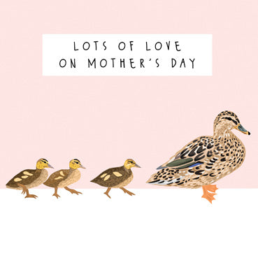 BEA149 - Mother's Day Ducks in a Row Greetings Card (6 Cards)