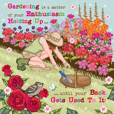 BML105 - Enthousiasme du jardinage Carte de vœux