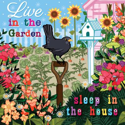BML108 - Live in the Garden Greeting Card