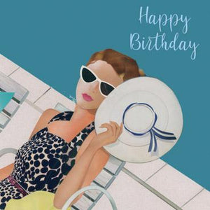 BWS102 - Lady with Sunglasses Birthday Card