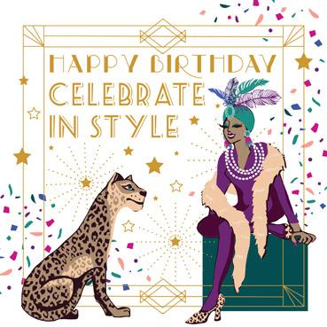 CBR101 - Celebrate in Style Foil Birthday Card
