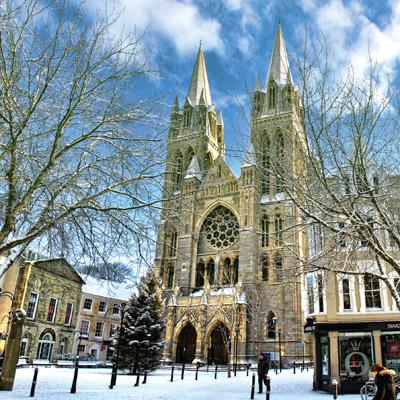 CC124 - Truro Cathedral in Winter Greeting Card
