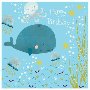 CP122 - Joyeux anniversaire Baleine