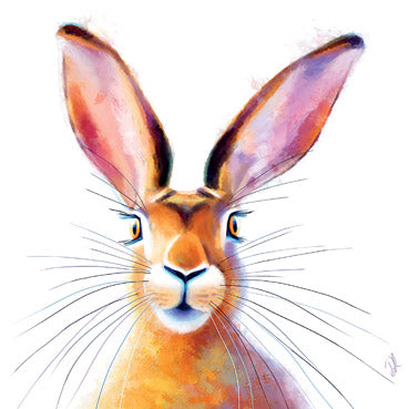 DLT117 - Peekaboo Hare Art Card