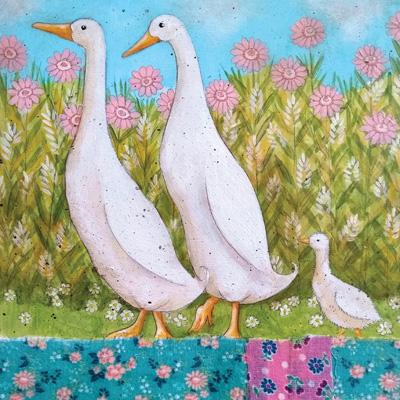 FK106 - Keeping Up (Geese) Art Card