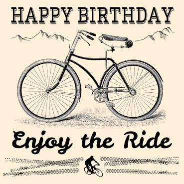 GC106 - Happy Birthday Enjoy the Ride Greeting Card